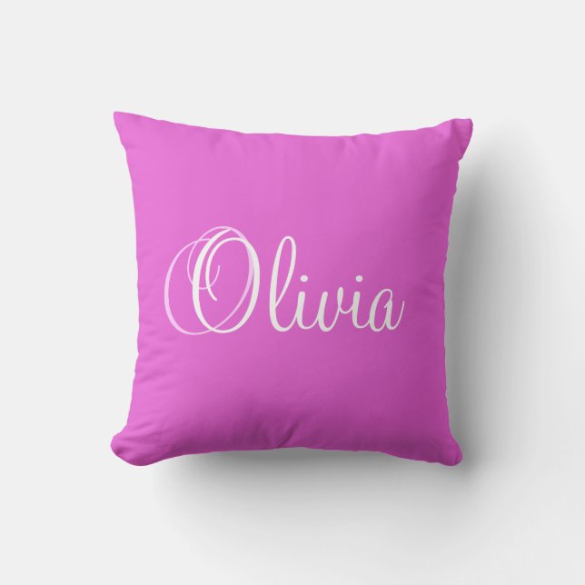 Personalized Name Princess Olivia Pillow (Front)