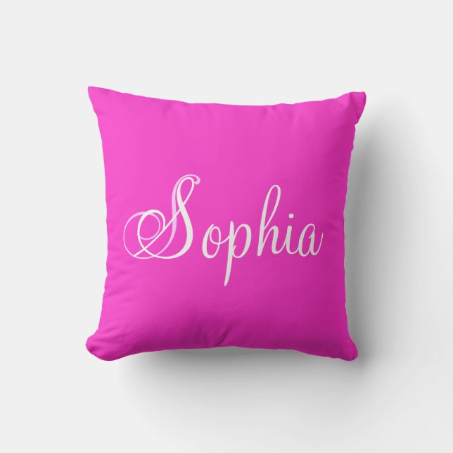 Personalized Name Princess Sophia Pillow (Front)
