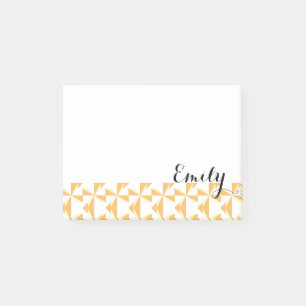 Personalized Name Pumpkin Pinwheels Post-it Notes