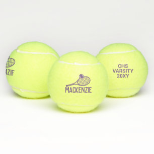 Personalized Name Purple Custom Tennis Balls