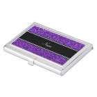 Personalized name purple glitter
