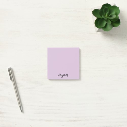 Personalized Name Purple Home Office Business Post_it Notes