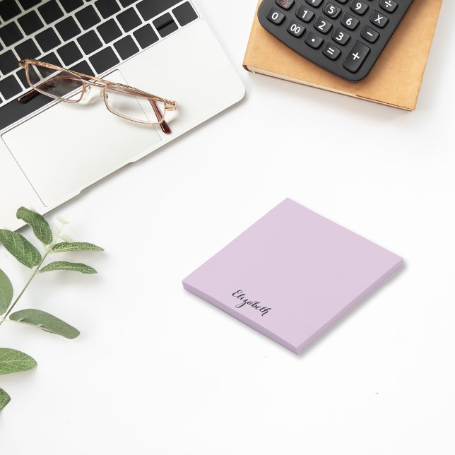 Personalized Name Purple Home Office Business Post-it Notes (Personalized Name Purple Home Office Business Post-it Notes)