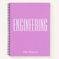 Personalized Name Purple Lilac Engineering Student