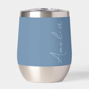 Personalized Name Purple Lilac Thermal Wine Tumble Thermal Wine Tumbler