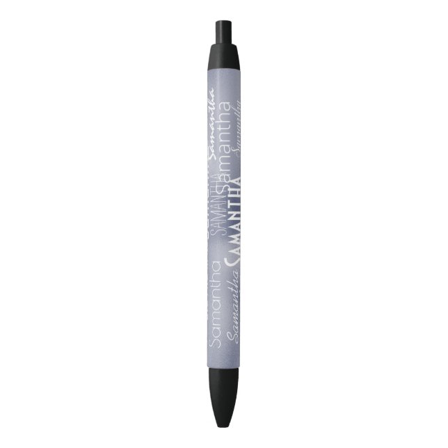 Personalized Name Purple Pen (Front Vertical)