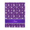 Personalized name purple white gymnastics stars