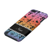 Personalized name rainbow glitter gymnastics iPod touch (5th generation) cover (Bottom)