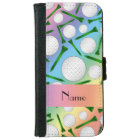 Personalized name rainbow golf balls tees