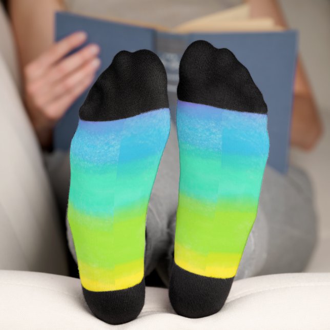 Personalized name rainbow Socks (Bottom)