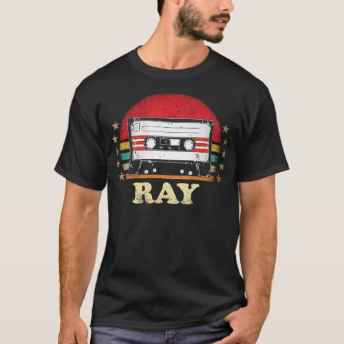 Personalized Name Ray Vintage Styles Cassette  TSh T_Shirt