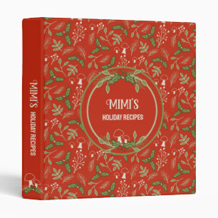 Personalized Name Recipe Binder