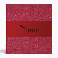 Personalized name red glitter