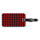 Personalized name Red houndstooth pattern