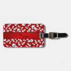 Personalized name red karate pattern