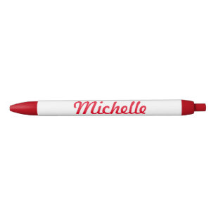 Personalized name red pen for office or school