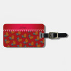Personalized name red yorkshire terriers