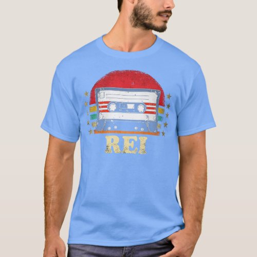 Personalized Name Rei Vintage Styles Cassette  TSh T_Shirt