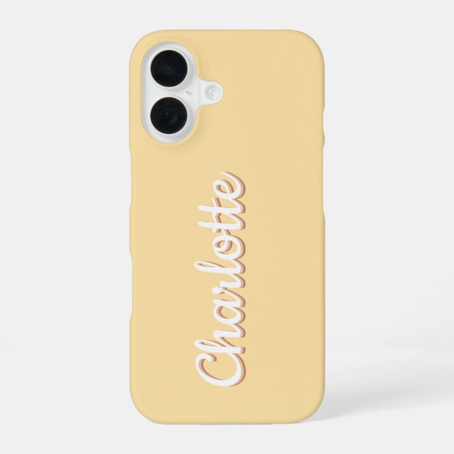 Personalized Name Retro Font Iphone Case (Back)