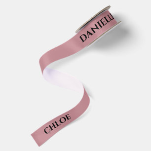 Personalized Name Ribbon Pink Custom Party Decor