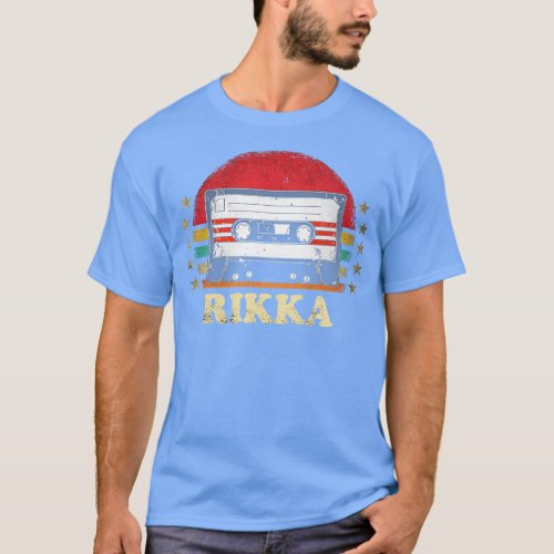 Personalized Name Rikka Vintage Styles Cassette  T T_Shirt