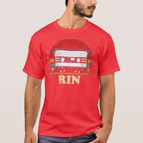 Personalized Name Rin Vintage Style Cassette  TShi T_Shirt