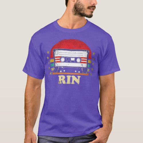 Personalized Name Rin Vintage Style Cassette  TShi T_Shirt