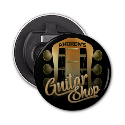 Personalized NAME Rock Music Guitar Shop Musician Bottle Opener