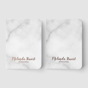 Personalized Name Rose Gold Pocket Notebook Set