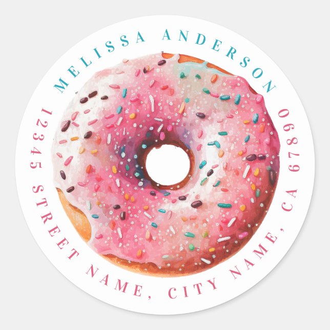 Personalized Name Round Stickers (Front)