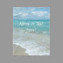 Personalized Name Scenic Aqua White Beach Fleece Blanket