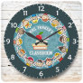 Personalized NAME School Kids Teacher Classroom Large Clock