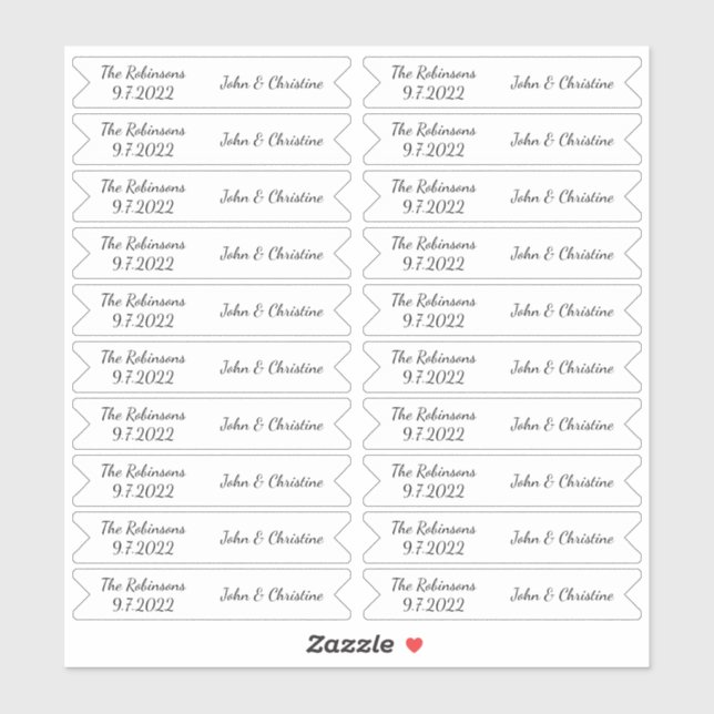 Personalized Name Script Cupcake Topper Food Flags Sticker (Sheet)