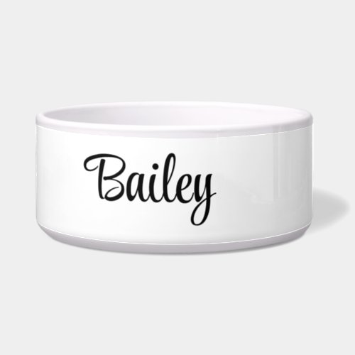 Personalized Name Script Dog Bowl