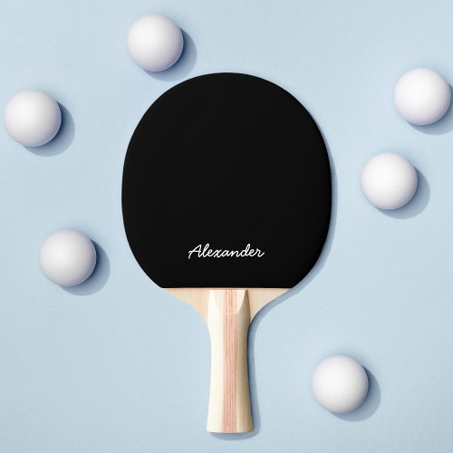 Personalized Name Script Fully Editable Colors Ping Pong Paddle