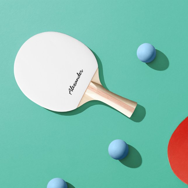 Personalized Name Script Fully Editable Colors Ping Pong Paddle (Creator Uploaded)