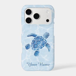 Personalized Name Sea Turtle iPhone 17 Pro Case