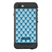 Personalized Name Shade of Blue Teardrop Geometric LifeProof NÜÜD iPhone 6s Case
