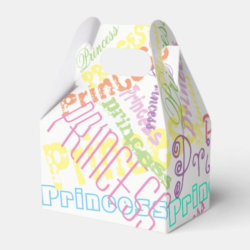 Personalized Name Sherbert Pastel Colors Favor Box
