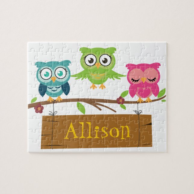 Personalized name sign for children jigsaw puzzle (Horizontal)