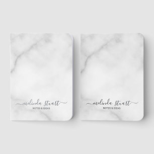 Personalized Name Silver Pocket Notebook Set