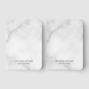 Personalized Name Silver Pocket Notebook Set