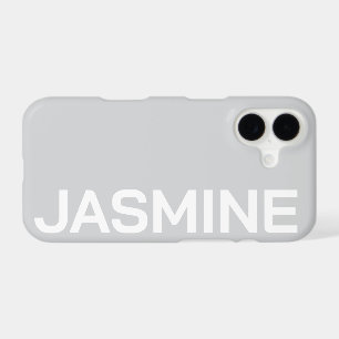 Personalized Name Simple Minimal Monogram Modern iPhone 17 Case