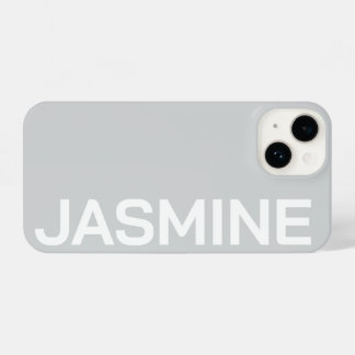 Personalized Name Simple Minimal Monogram Modern iPhone 14 Case