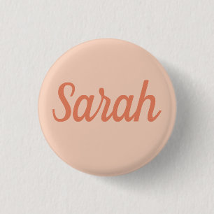 PERSONALIZED NAME SIMPLE STYLISH MODERN CLASSIC BUTTON