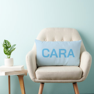 PERSONALIZED NAME SIMPLE STYLISH MODERN CLASSIC LUMBAR PILLOW
