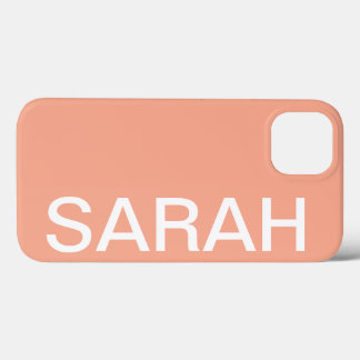 Personalized Name Simple Stylish Modern Minimal iPhone 13 Case