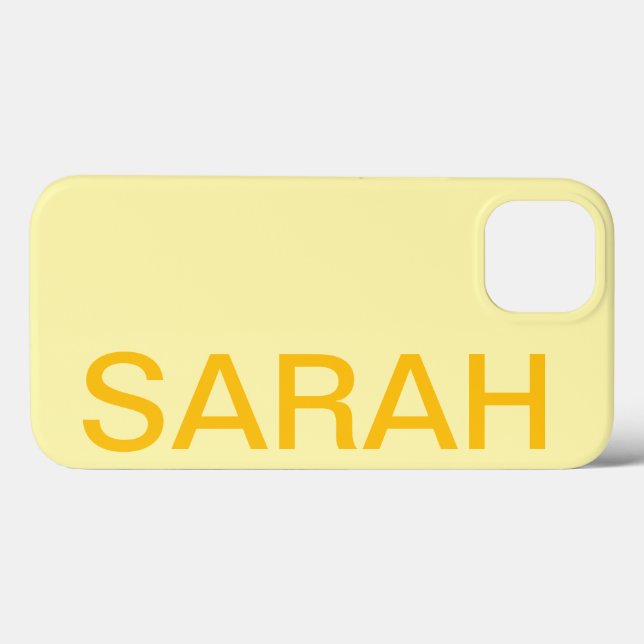 Personalized Name Simple Stylish Modern Minimal Case-Mate iPhone Case (Back (Horizontal))
