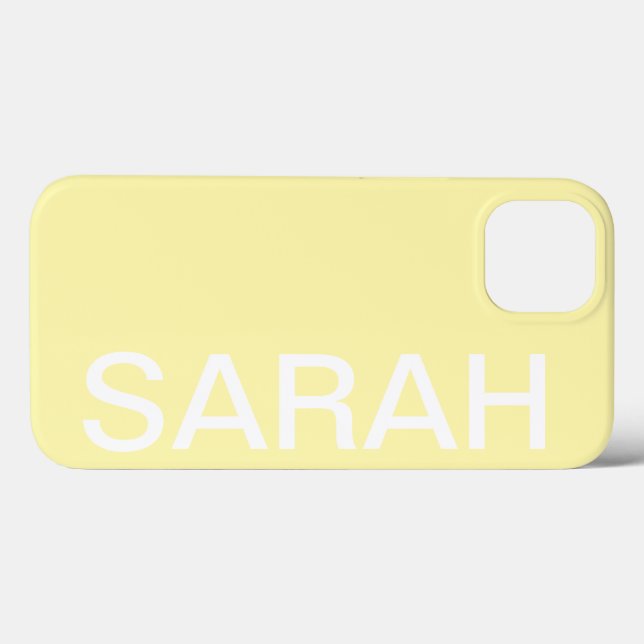 Personalized Name Simple Stylish Modern Minimal Case-Mate iPhone Case (Back (Horizontal))