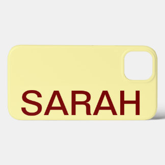 Personalized Name Simple Stylish Modern Minimal iPhone 13 Case